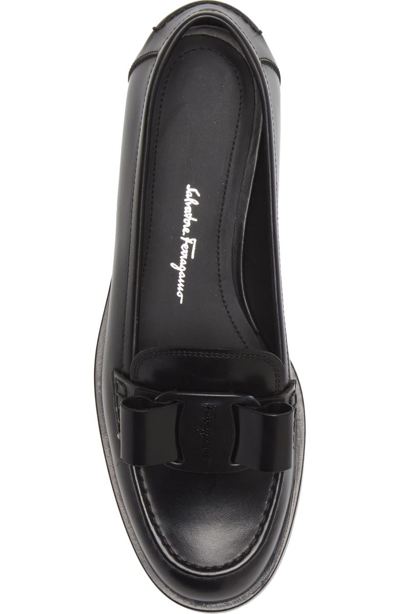 FERRAGAMO Vivaldo Bow Loafer, Alternate, color,