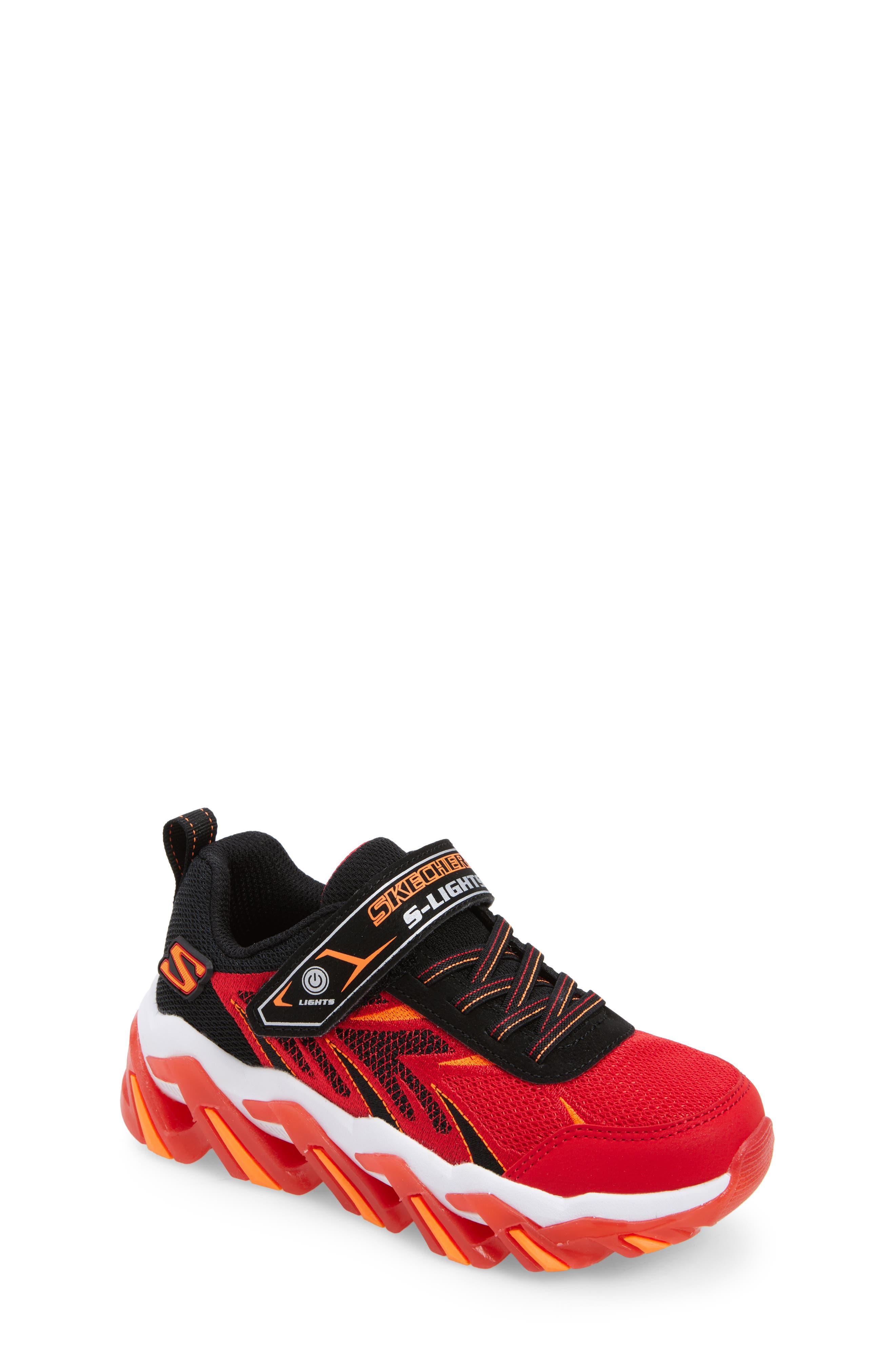 Kids' Mega-Surge 2.0 Light-Up Sneaker, Main, color, RED/ BLACK
