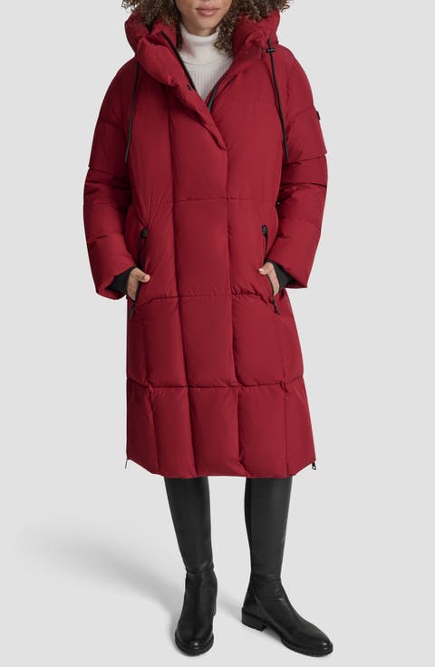 Box Quilted Longline Puffer Coat