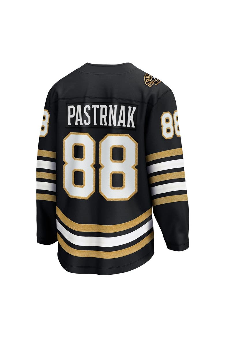 Men's Fanatics Branded David Pastrnak Black Boston Bruins 100th Anniversary Premier Breakaway Player Jersey, Alternate, color, Black
