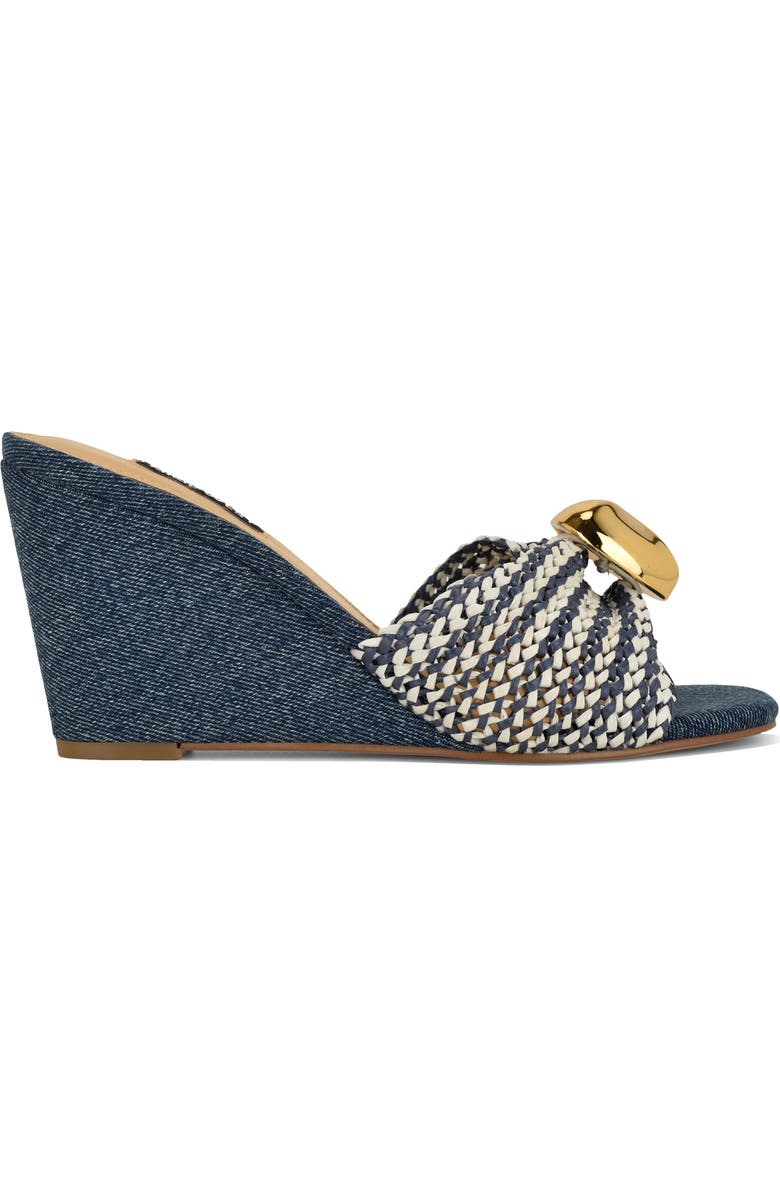 Nine West Nessla Wedge Sandal, Alternate, color, Medium Blue