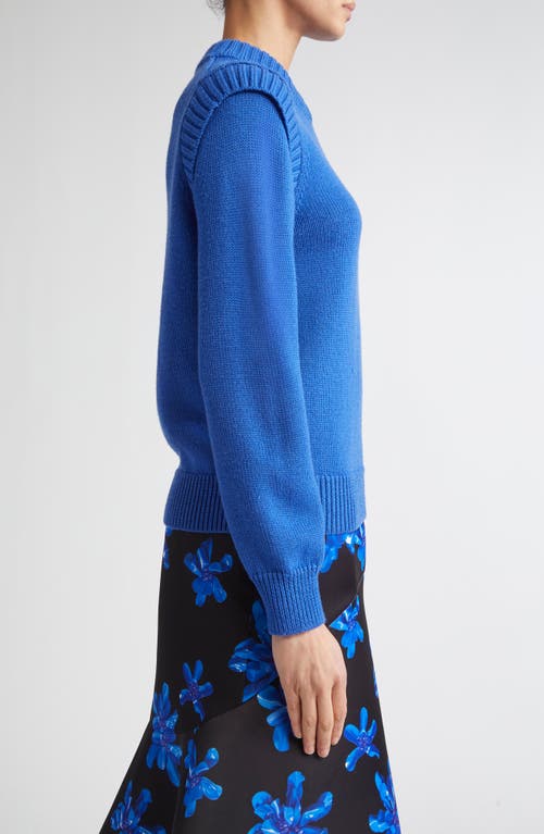 Emilia Wickstead Kit Merino Wool Sweater In Blue