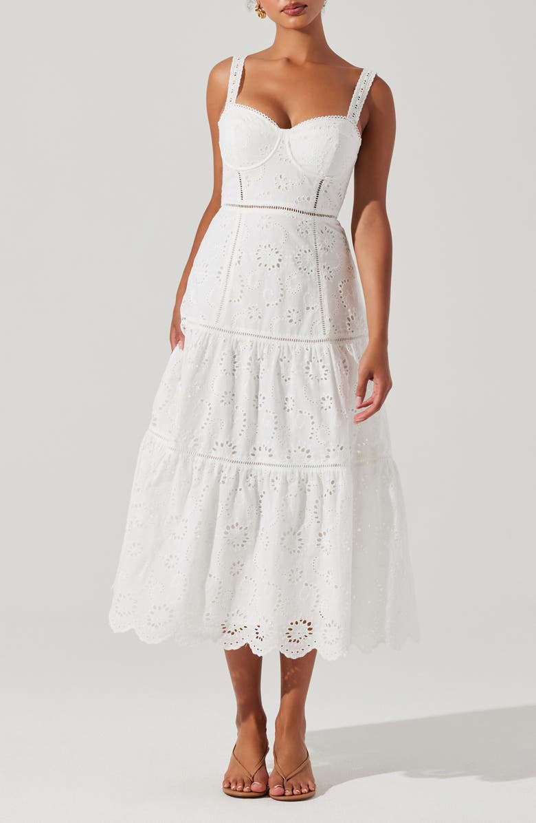ASTR the Label Pellagia Eyelet Maxi Dress, Main, color, 