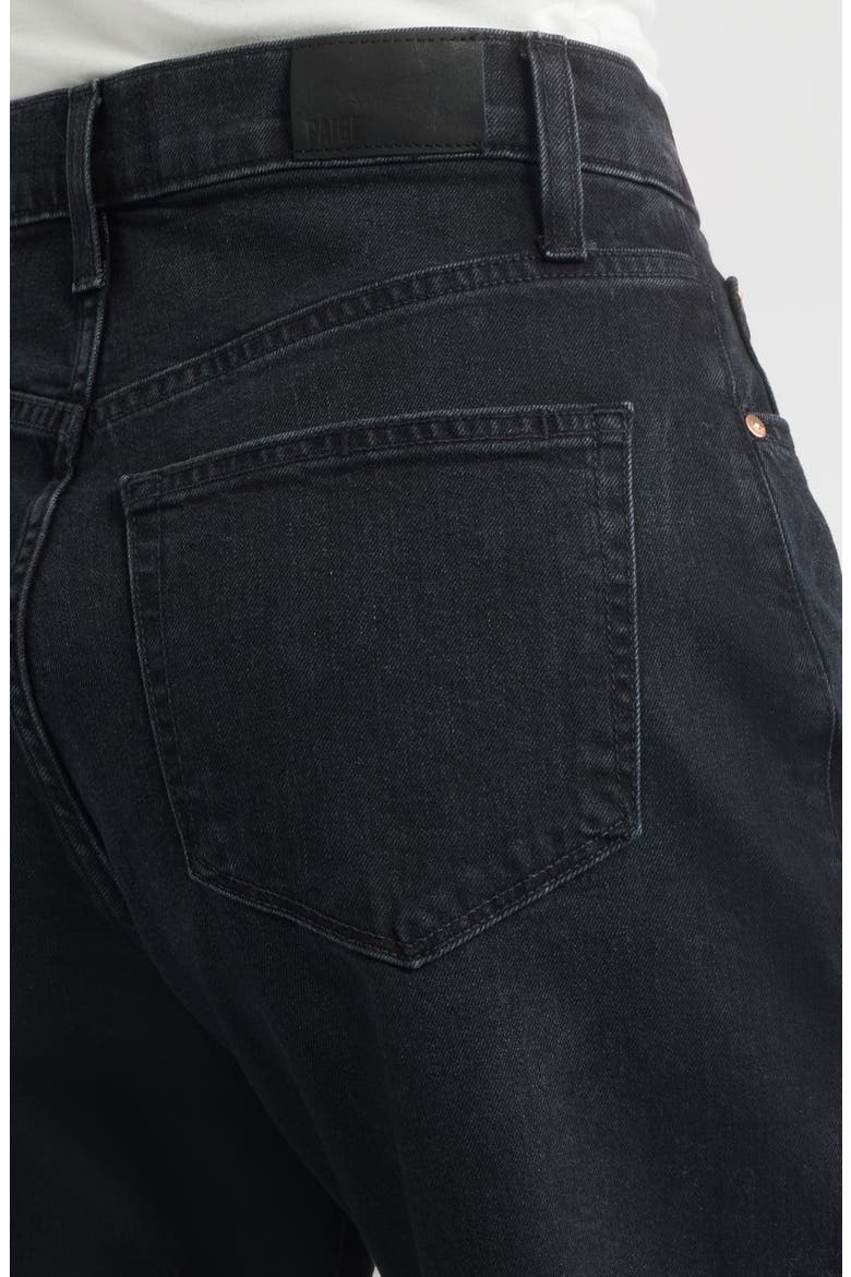 Arellia High Waist Release Hem Ankle Barrel Leg Jeans, Alternate, color, BLACK VOID