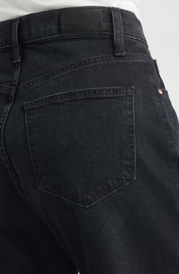 Arellia High Waist Release Hem Ankle Barrel Leg Jeans