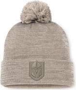 FANATICS Men's Fanatics Tan Vegas Golden Knights Authentic Pro Road Cuffed Knit Hat with Pom