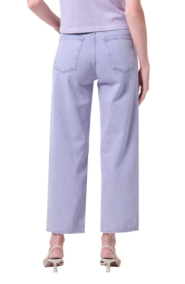 AGOLDE Ren High Waist Ankle Wide Leg Jeans, Alternate, color, Aura