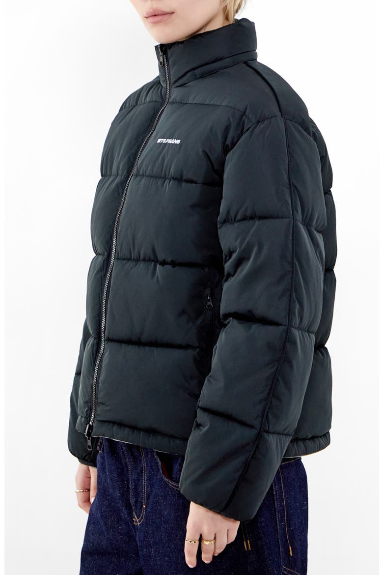 Reny Reversible Puffer Coat, Alternate, color, BLACK