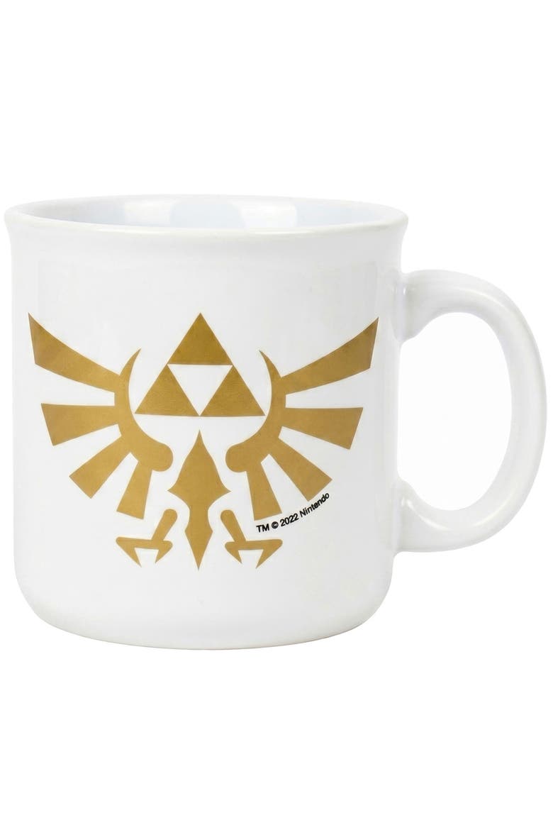 20 oz Zelda Hyrule Crest Ceramic Camper Mug, Main, color, Multicolored