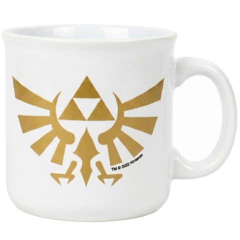 20 oz Zelda Hyrule Crest Ceramic Camper Mug