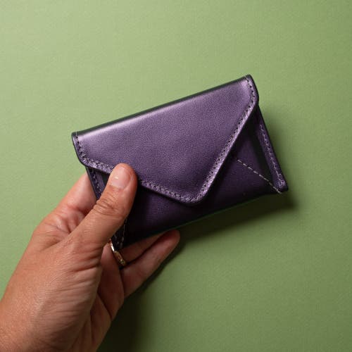Casupo Mini Envelope Wallet With Rfid Protection In Purple