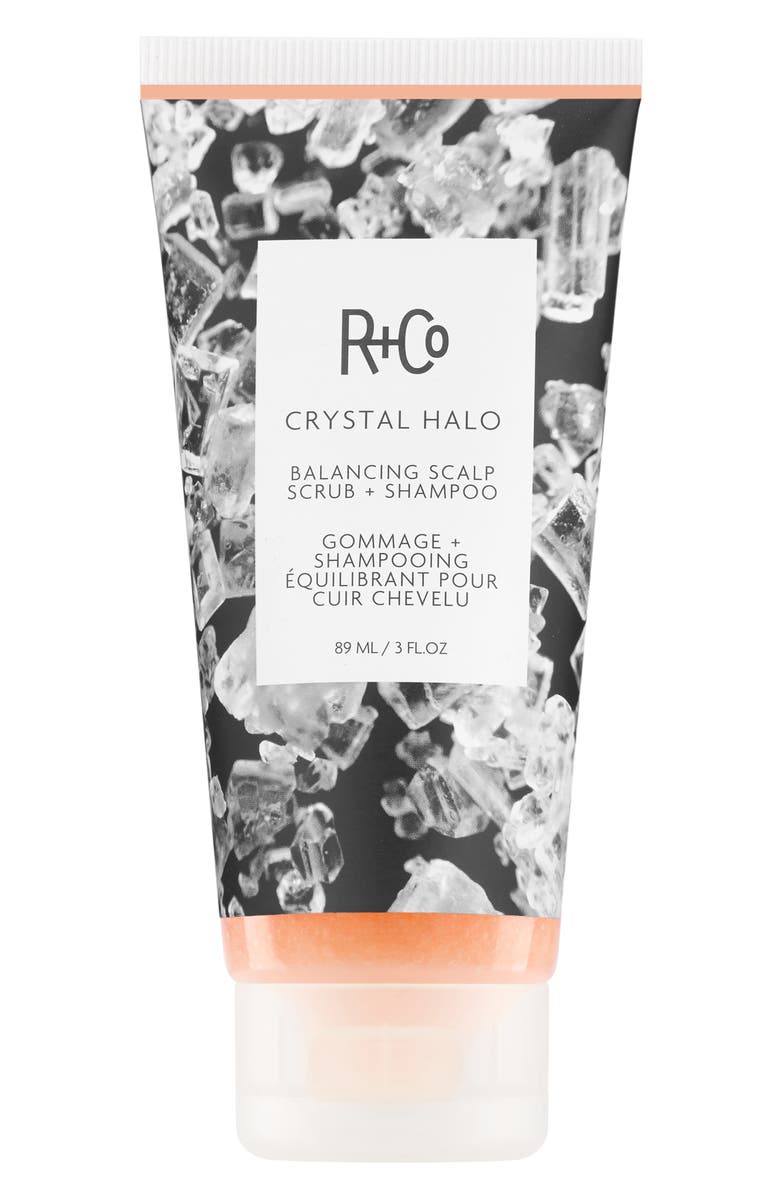 R+Co Crystal Halo Balancing Scalp Scrub + Shampoo, Main, color, 