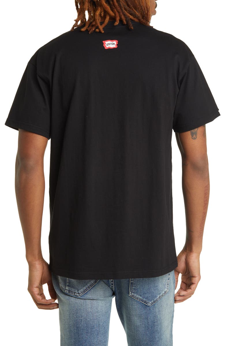 ICECREAM Cherry Face Embroidered T-Shirt, Alternate, color,