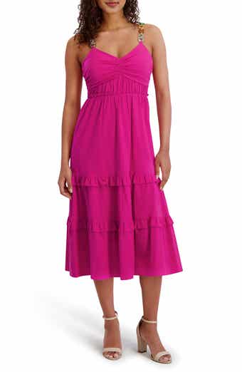 Siena Embellished Tiered Midi Dress