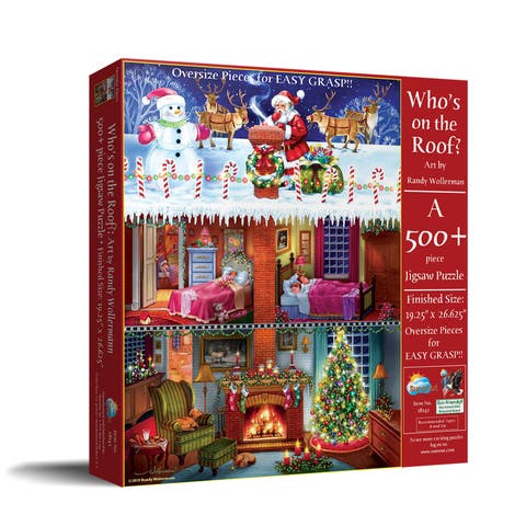 Who's on the roof 500 piece Jigsaw Puzzle for Adults Large Pieces