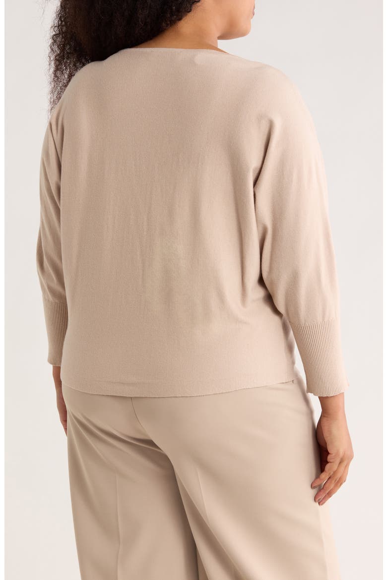 Boat Neck Dolman Sleeve Sweater, Alternate, color, SANDSTONE