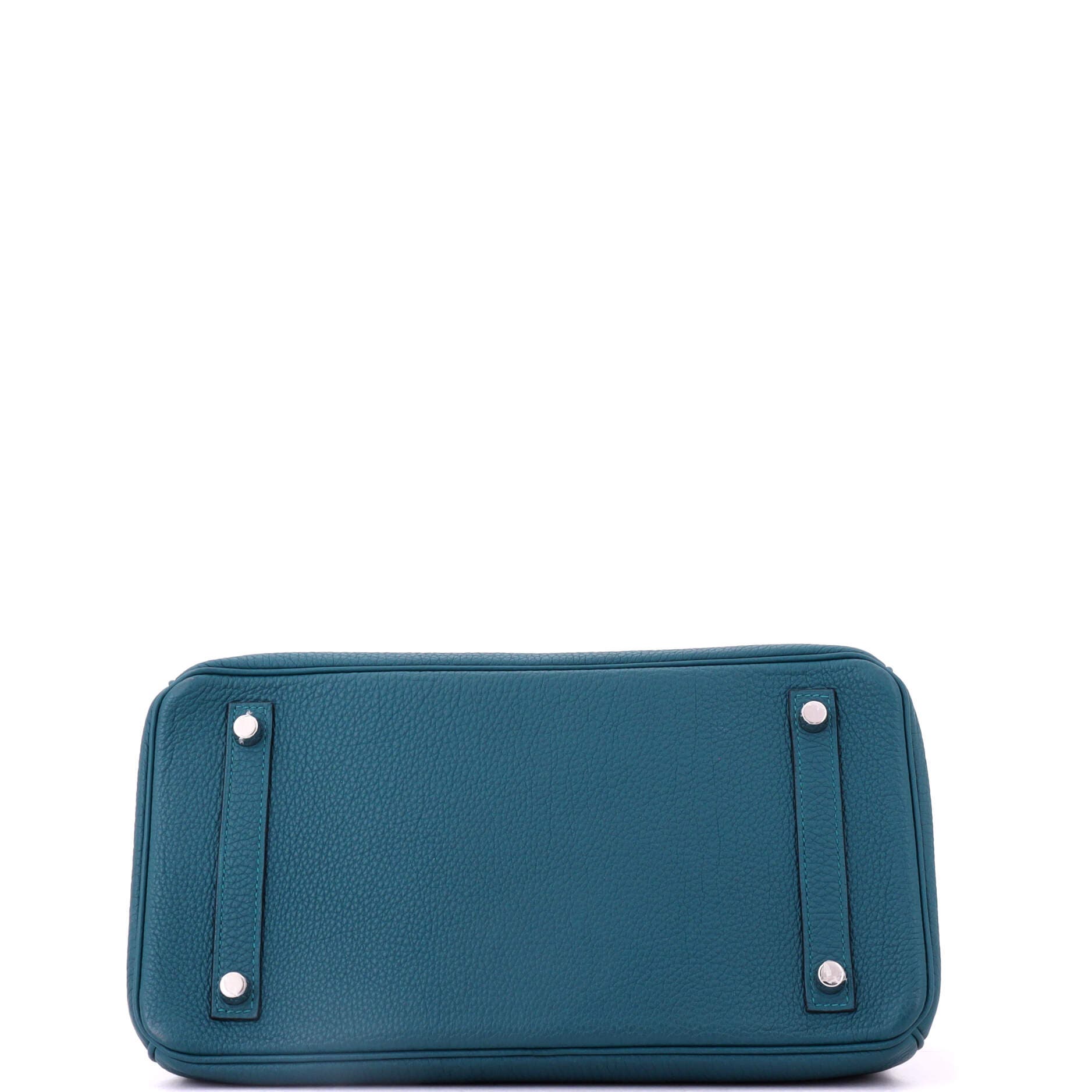 Pre-Owned Hermes Birkin Handbag Green Swift with Palladium Hardware 25, Alternate, color, Menthe