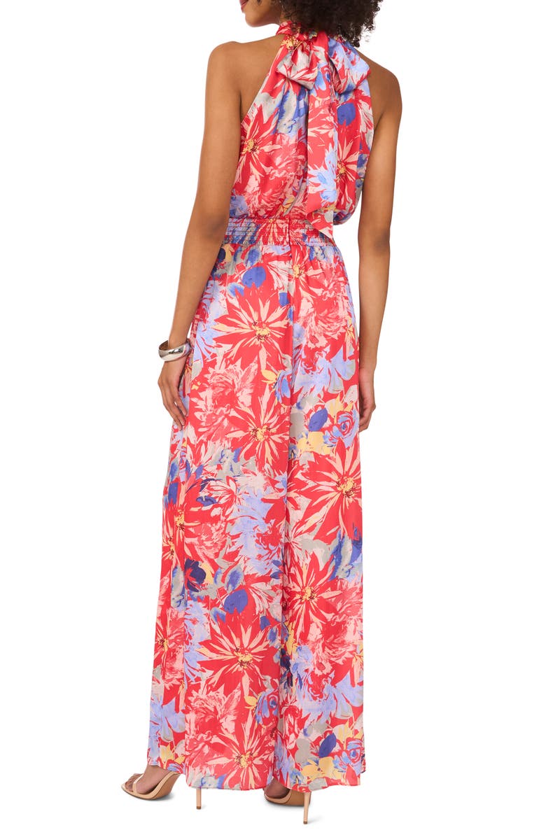 Vince Camuto Print Sleeveless Wide Leg Jumpsuit, Alternate, color, 
