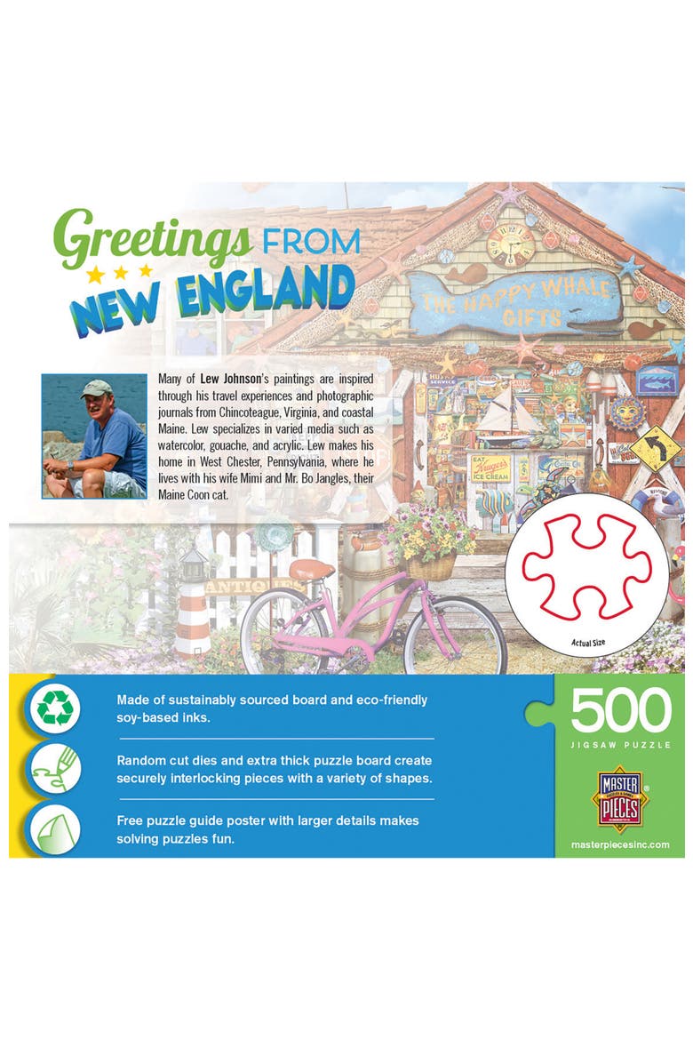 Greetings From New England 500pc Puzzle, Alternate, color, Multicolor