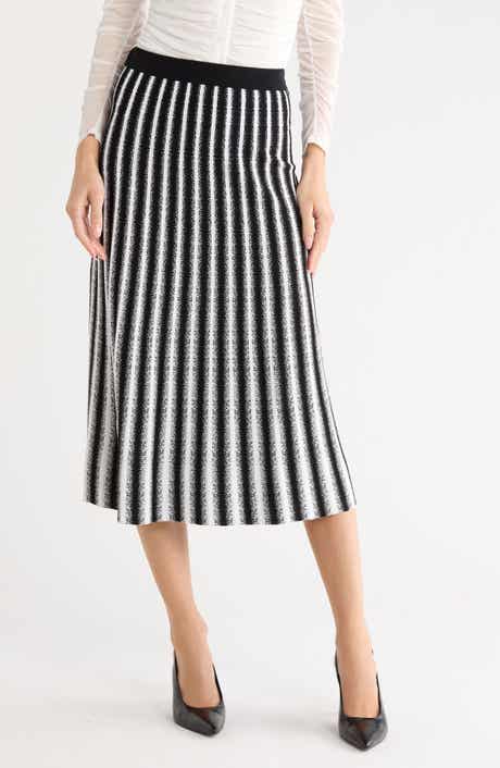 Soho Pleated Knit Skirt