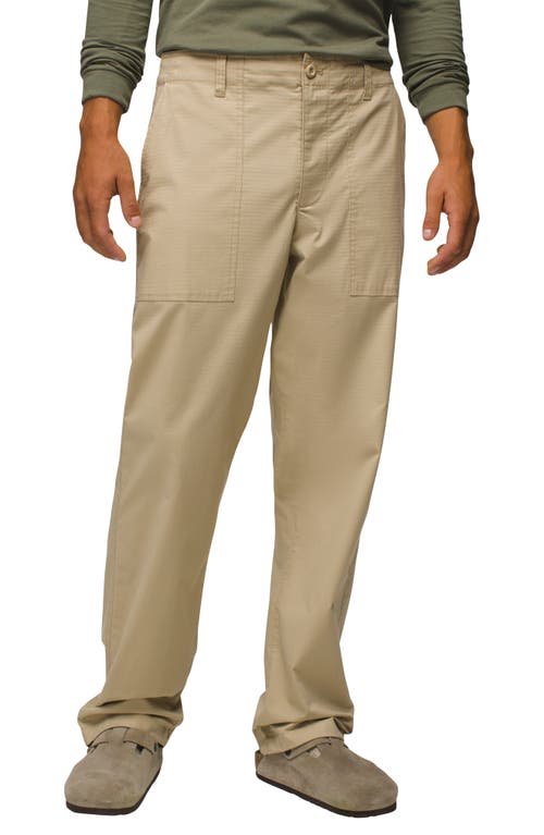 Prana Palisades Cotton Blend Ripstop Field Pants In Sandstone