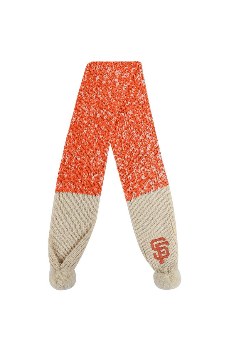 FOCO San Francisco Giants Confetti Scarf with Pom, Alternate, color, 