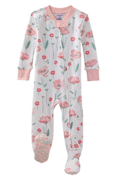 Cruz One-Piece Organic Cotton Footie Pajamas (Baby)
