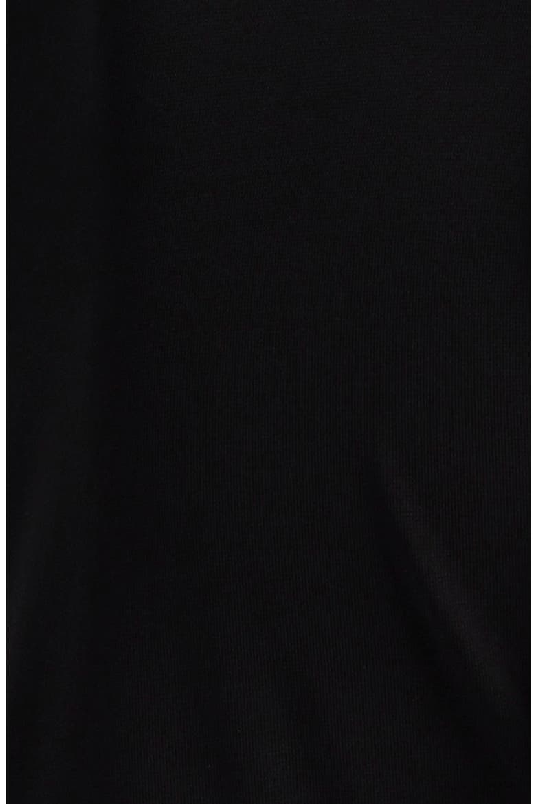 Cutout Long Sleeve Gown, Alternate, color, SOLID BLACK