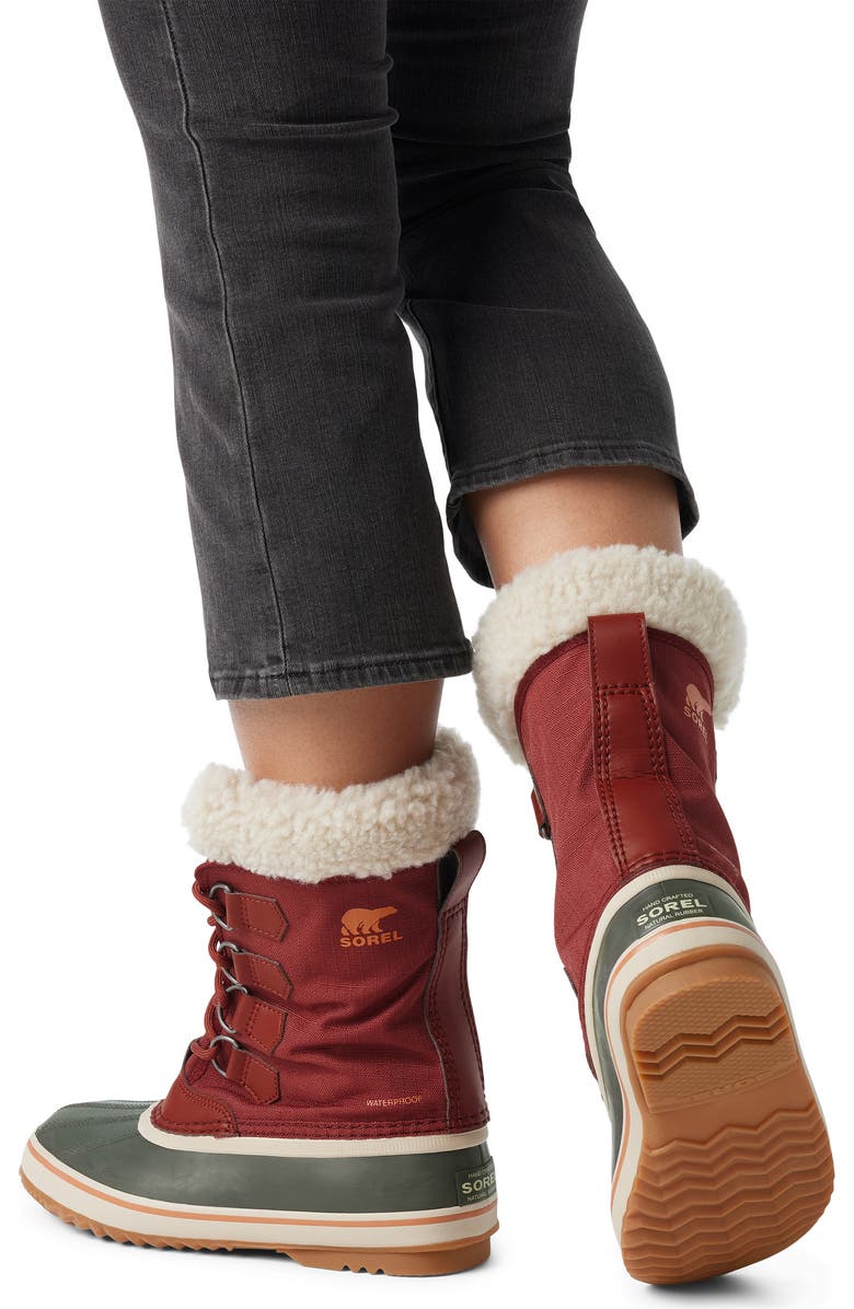 SOREL Winter Carnival Waterproof Boot, Alternate, color, Spice/ Gum 10