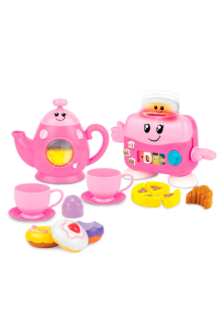 Mycook Master Toast 'N Fun Tea Set, Pink, Lights & Sounds, Kids, Main, color, Multicolored