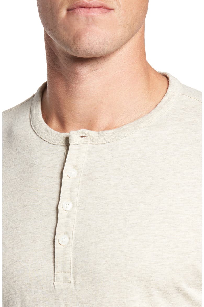 Daily Long Sleeve Organic Cotton Henley, Alternate, color, BIRCH WHITE