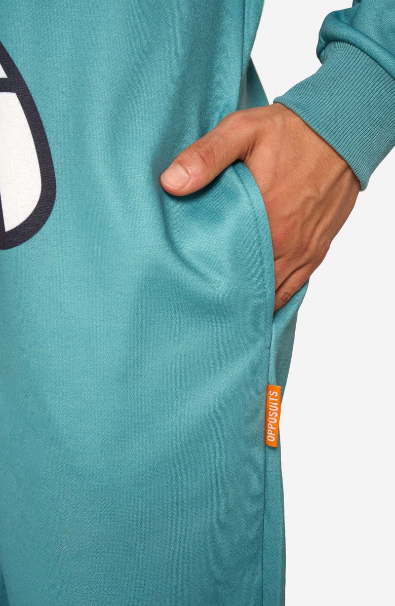 OppoSuits SpongeBob SquarePants<sup>™</sup> Plankton Hooded Fleece Costume Jumpsuit, Alternate, color, Green