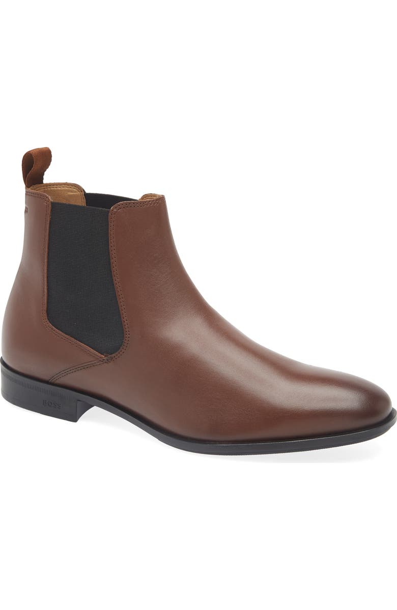 BOSS Colby Chelsea Boot, Main, color, Medium Brown