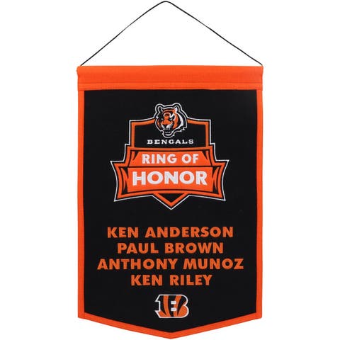 Cincinnati Bengals 12'' x 18'' Ring of Honor Honorees Traditions Banner