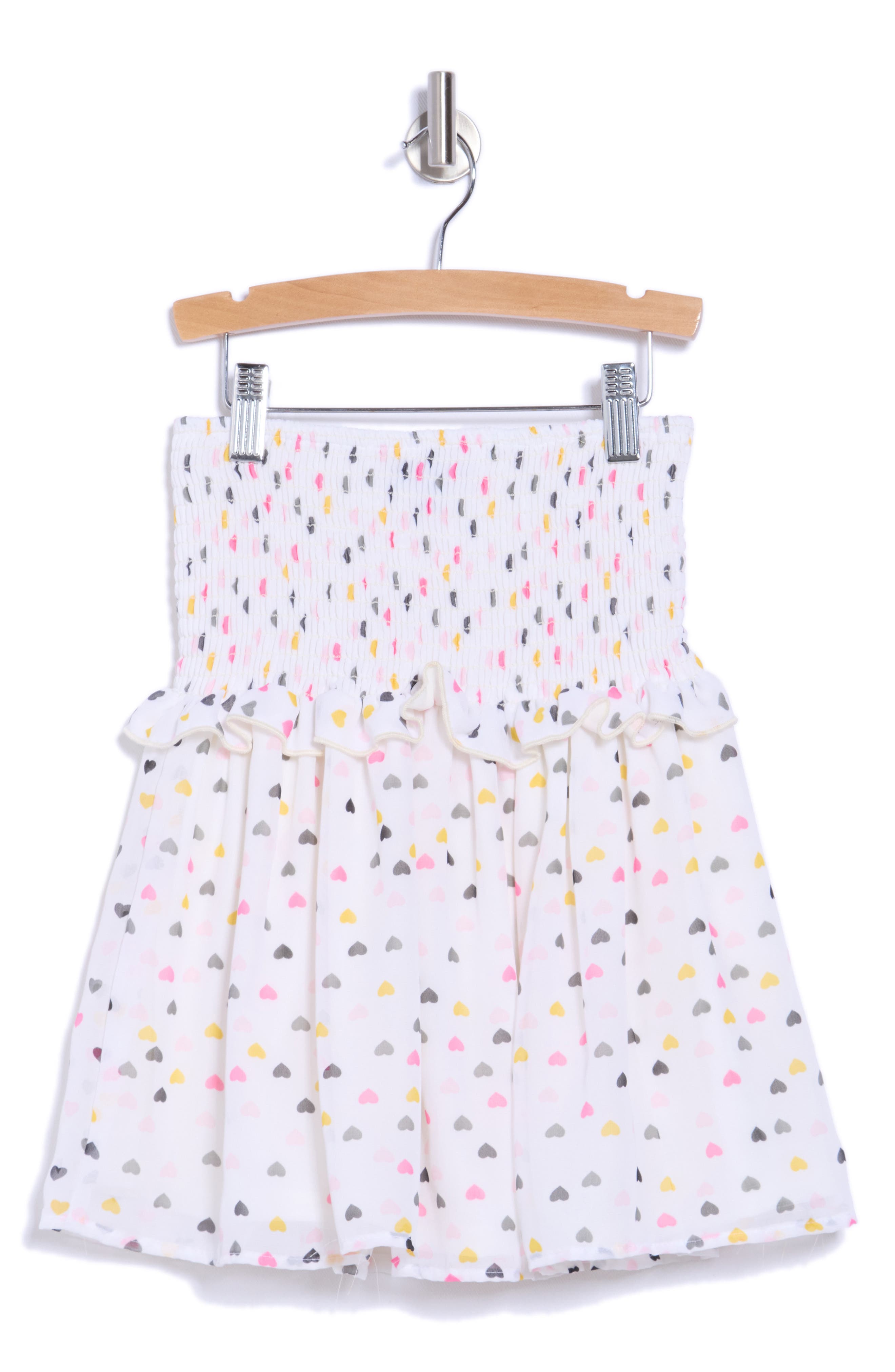Ava & Yelly Kids' Smocked Chiffon Skirt