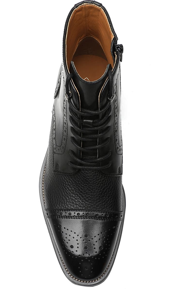 La Milano Jaxon II Cap Toe Boot, Alternate, color, Black