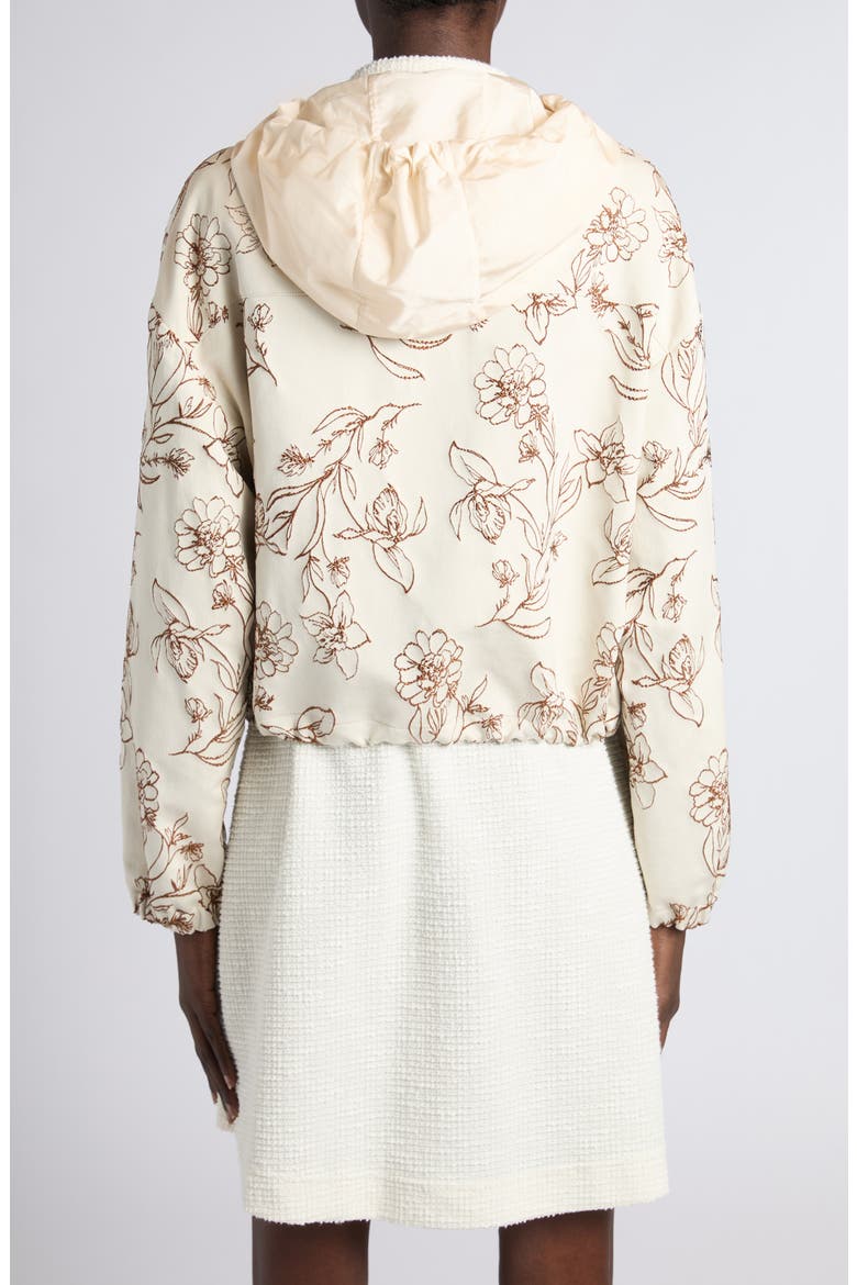 Nepeta Hooded Floral Brocade Jacket, Alternate, color, PRINT
