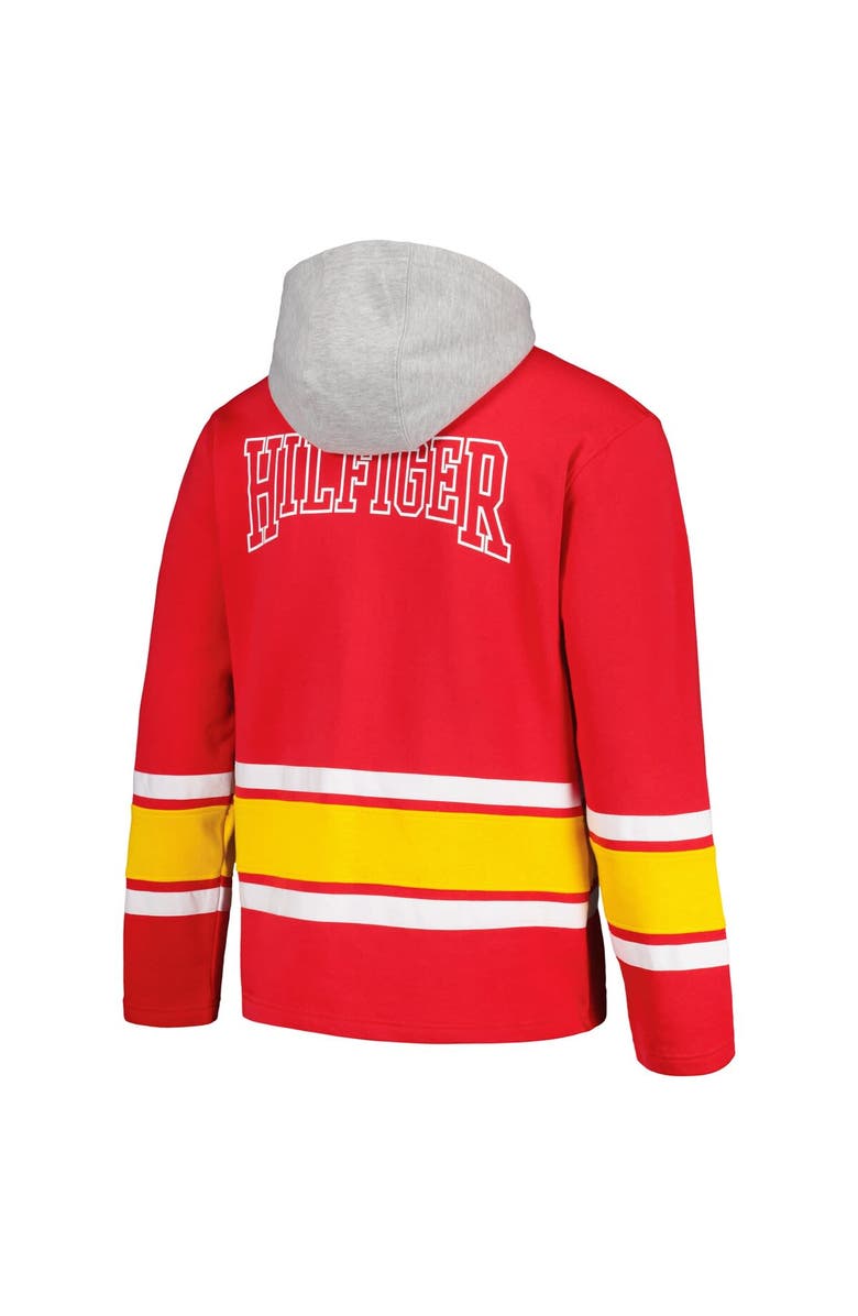 Tommy Hilfiger Men's Tommy Hilfiger Red Kansas City Chiefs Ivan Fashion Pullover Hoodie, Alternate, color, Red