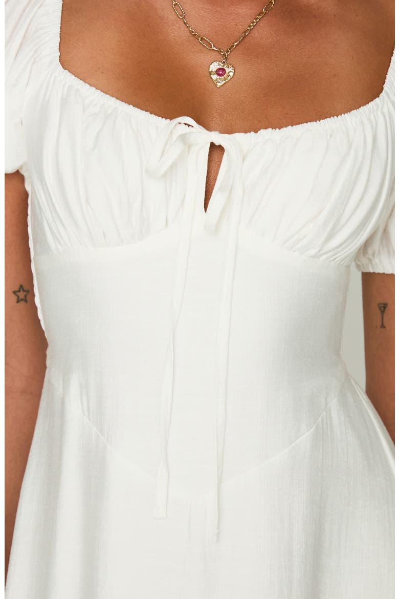 Song Puff Sleeve Maxi Dress, Alternate, color, WHITE