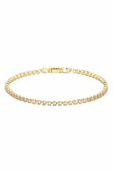 Rounded Bezel Cubic Zirconia Tennis Bracelet
