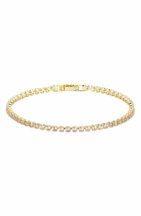 Rounded Bezel Cubic Zirconia Tennis Bracelet