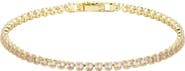 Adornia Rounded Bezel Cubic Zirconia Tennis Bracelet