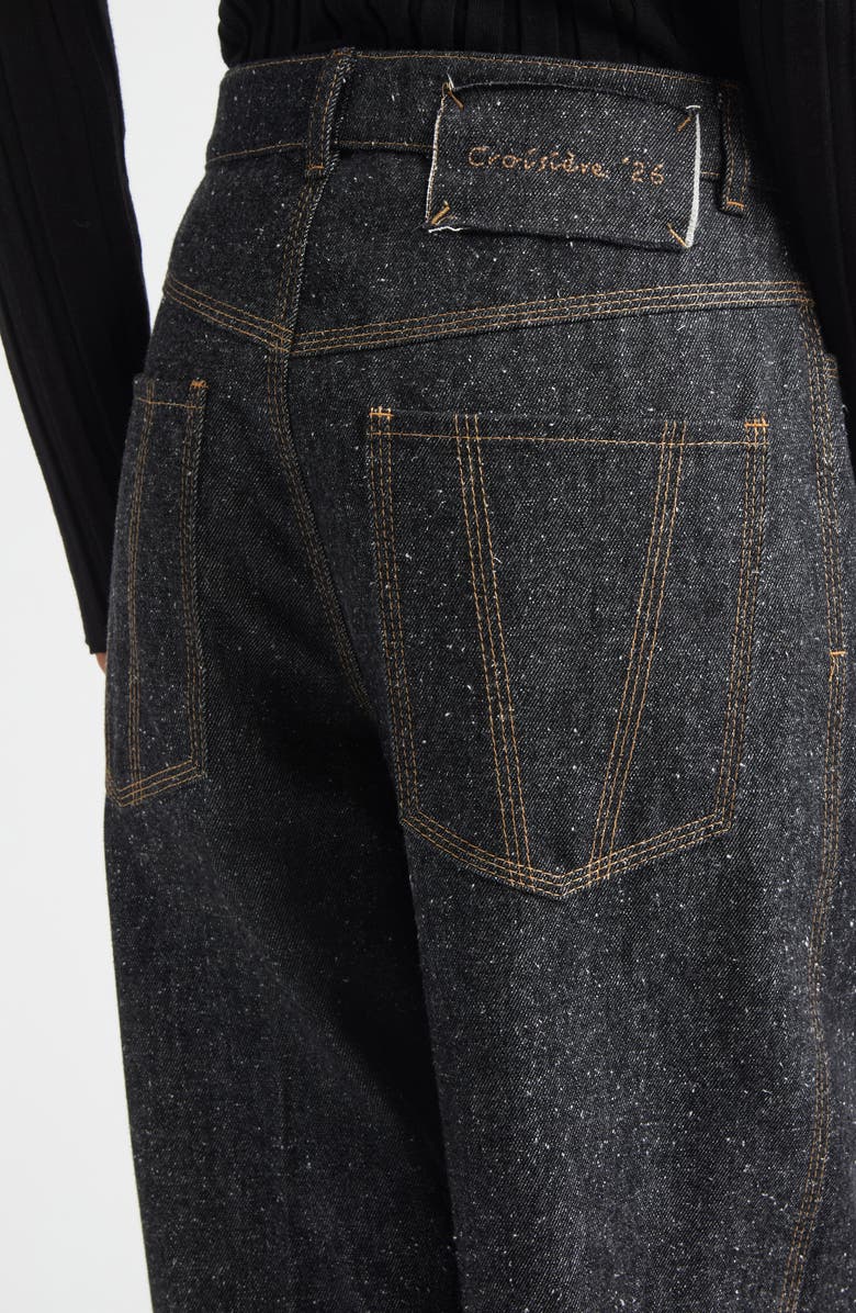 NACKIYÈ Borrowed High Waist Dark Denim Barrel Leg Pants, Alternate, color, Indigo Raw