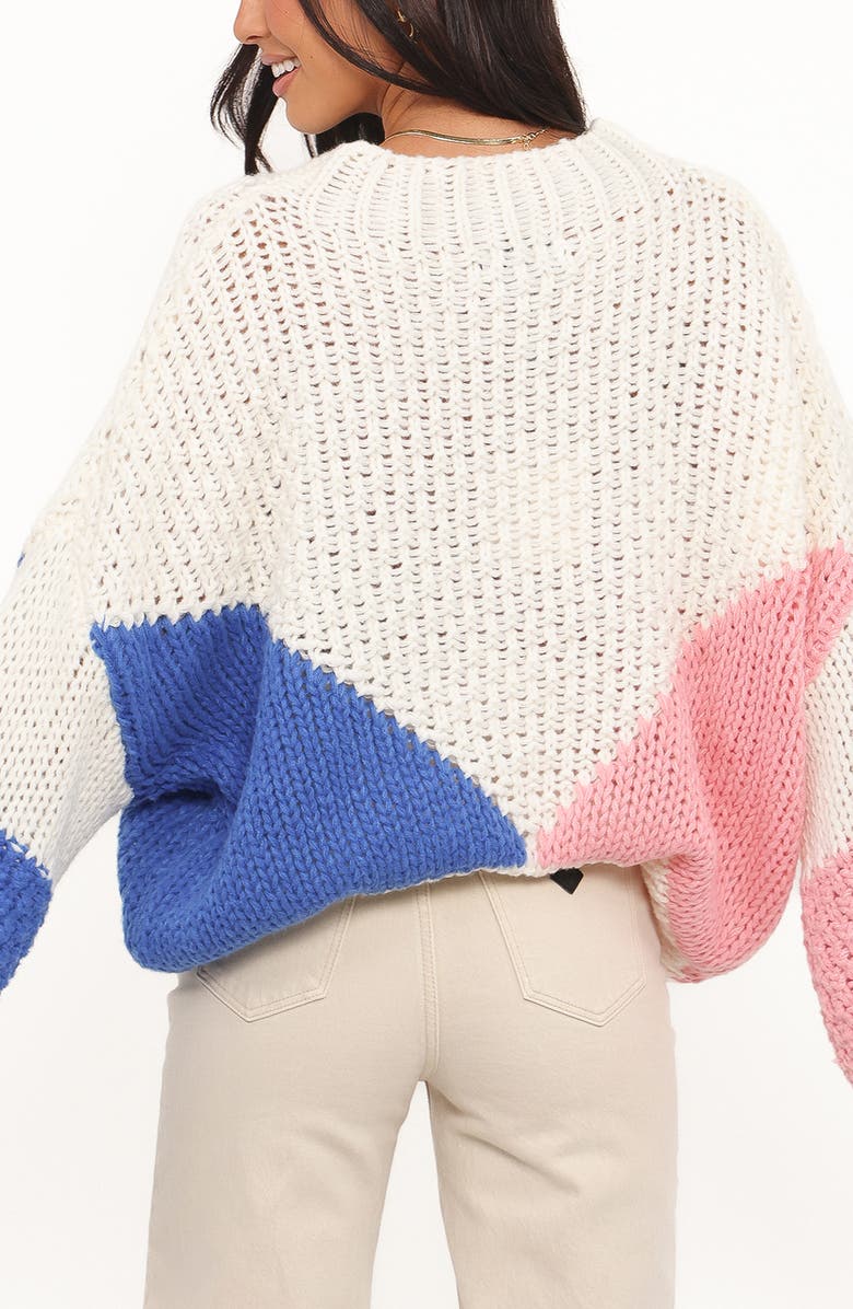 Petal & Pup Koda Colorblock Oversize Sweater, Alternate, color, 