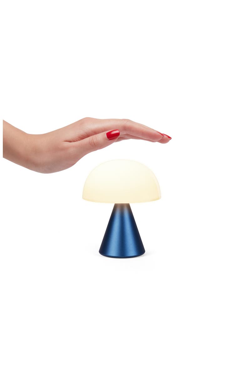 Mina Medium LED Light, Alternate, color, DARK BLUE ALUMINUM