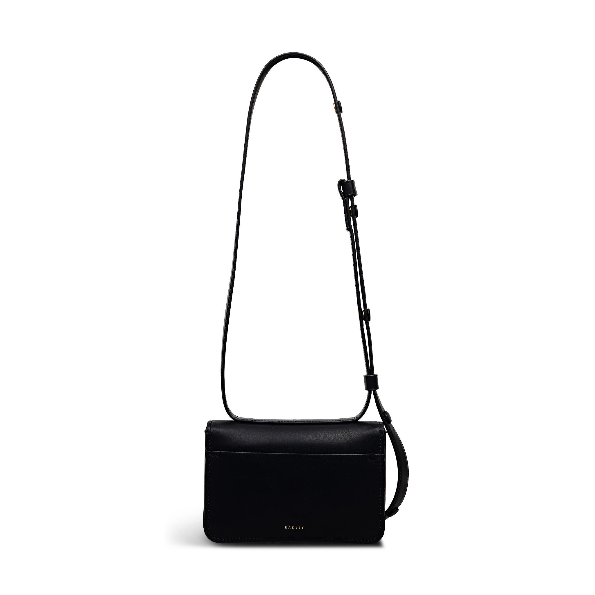 Radley The Belsize Mini Flapover Crossbody Bag, Alternate, color, Black