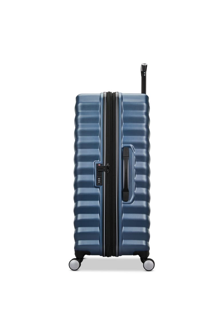 Element Hardside Expandable 28" Large Checked Spinner Luggage, Alternate, color, Captains Blue