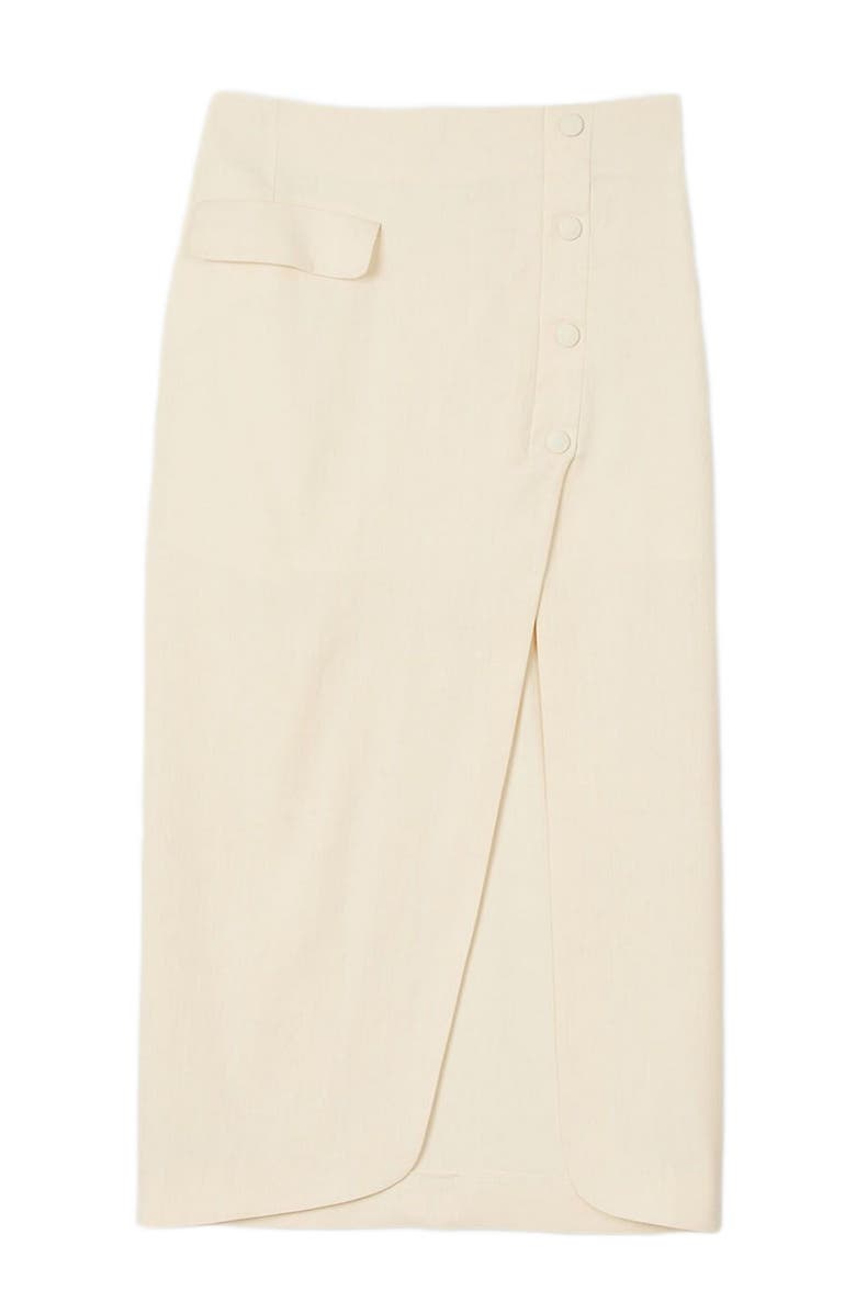 SANDRO Long slit skirt, Alternate, color,