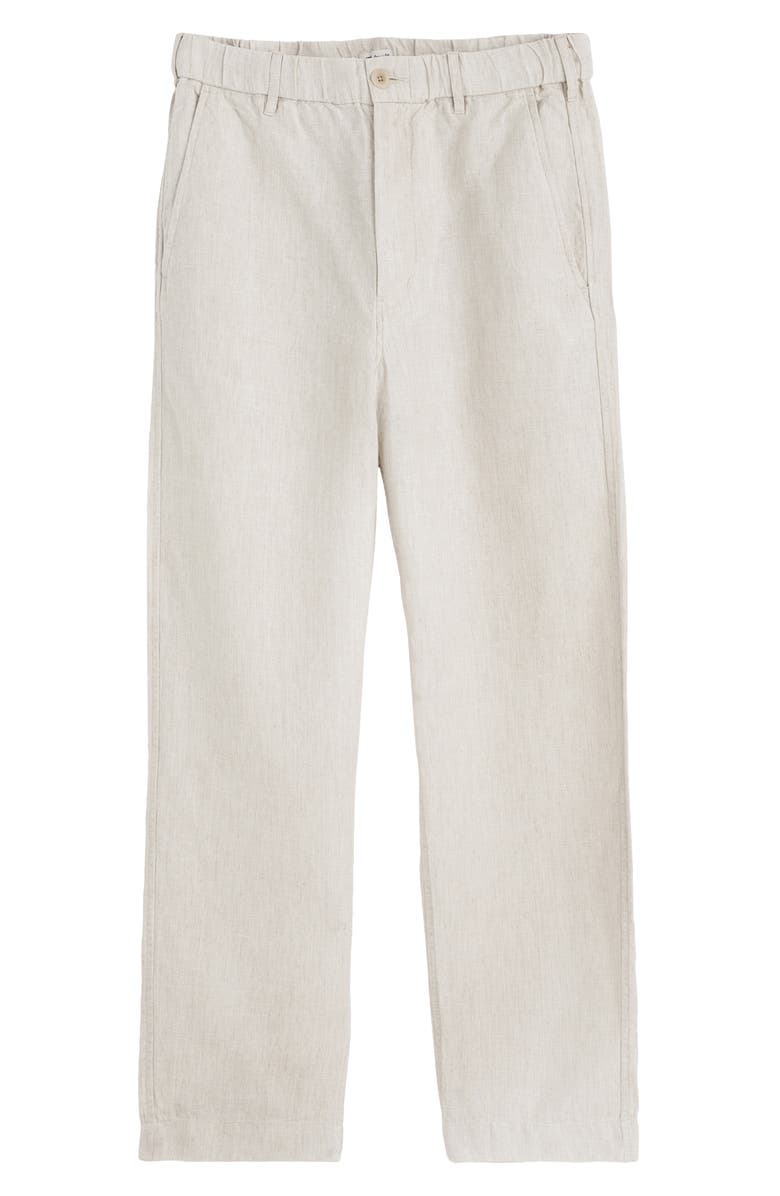 Madewell Linen Pull-On Pants, Alternate, color, Bleached