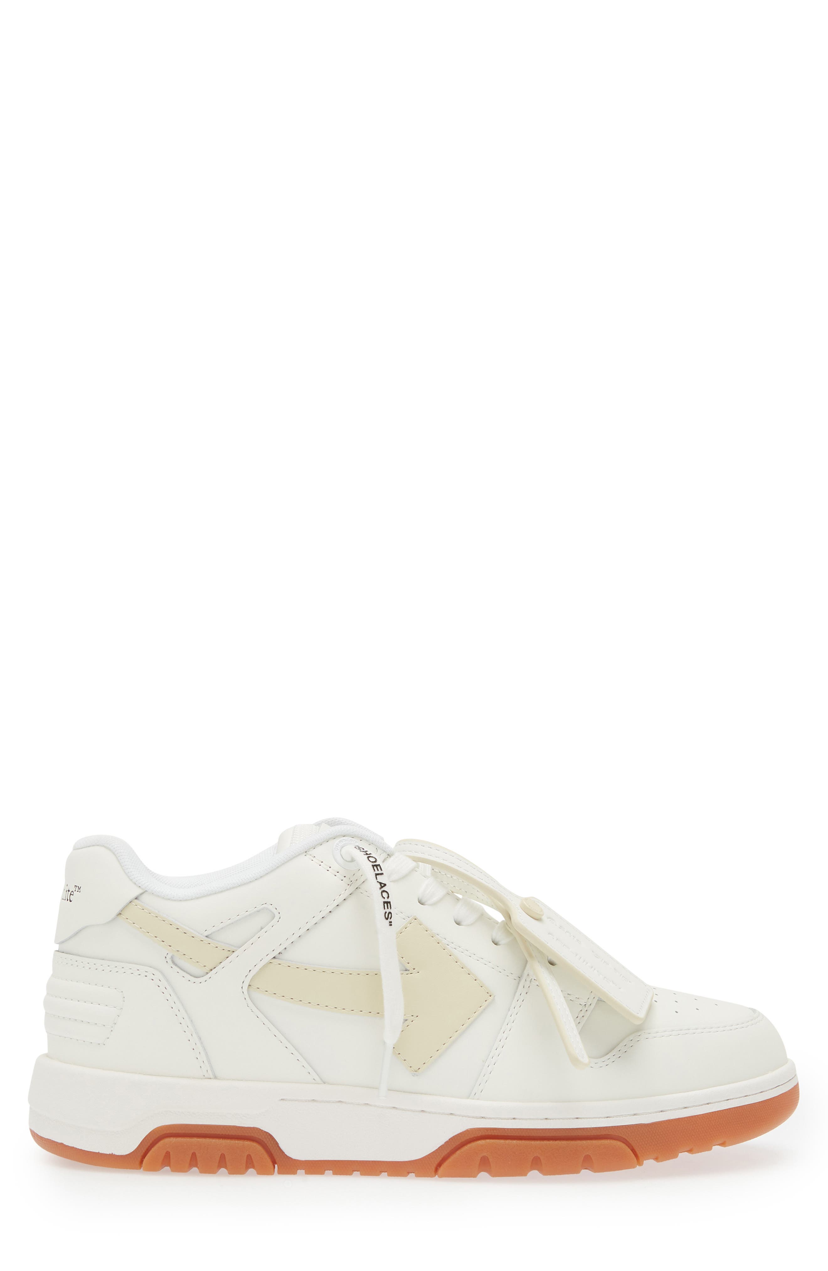 Off-White Out of Office Low Top Sneaker, Alternate, color, White Beige